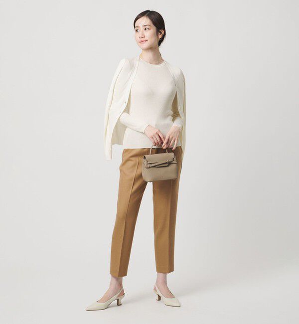 UNITED ARROWS「シルクリブ Vネック カーディガン」|カーディガン|