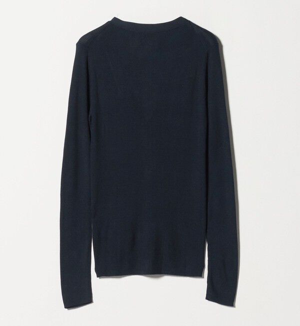 UNITED ARROWS「シルクリブ Vネック カーディガン」|カーディガン|