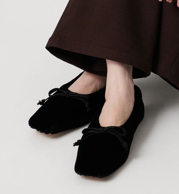 UNITED ARROWS「＜PIPPICHIC＞AMBER フェイクファー バレエシューズ」|バレエシューズ|