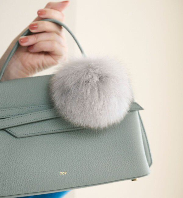 UNITED ARROWS「ファー ポンポン チャーム」|チャーム・キーホルダー|