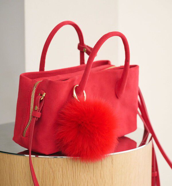 UNITED ARROWS「ファー ポンポン チャーム」|チャーム・キーホルダー|