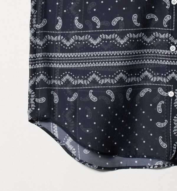 UNITED ARROWS「オーガンジー プリント シャツ ‐ウォッシャブル‐」|シャツ・ブラウス|