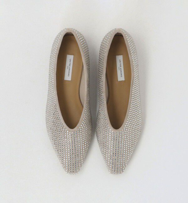 UNITED ARROWS「ラインストーン フラットシューズ」|パンプス|