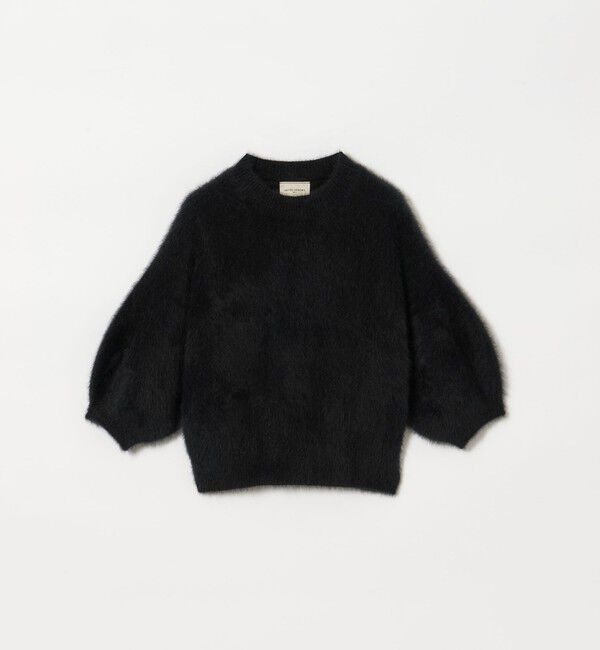 UNITED ARROWS「フォックスカシミヤ パフ ハーフスリーブ ニット」|ニット・セーター|