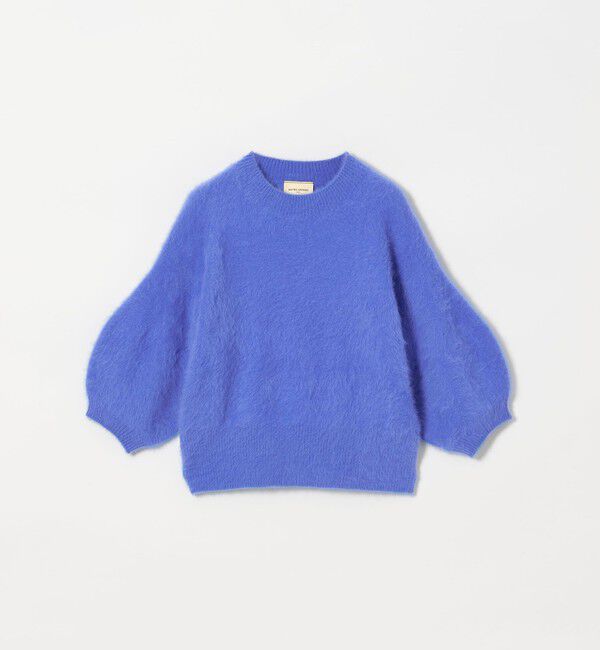 UNITED ARROWS「フォックスカシミヤ パフ ハーフスリーブ ニット」|ニット・セーター|