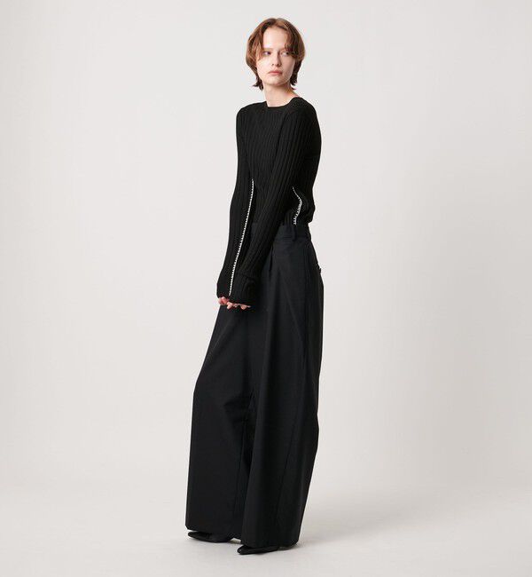 AEWEN MATOPH「＜AEWEN MATOPH＞リブハンドステッチプルオーバーニット」|ニット・セーター|