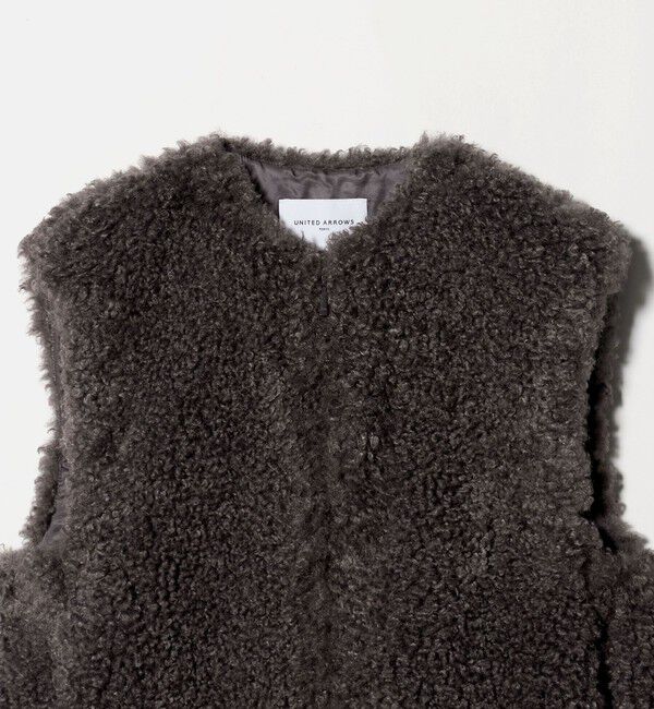 UNITED ARROWS「ファーライク ボア ベスト」|ベスト・ジレ|