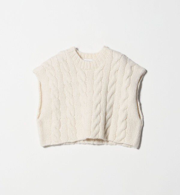 UNITED ARROWS「＜SACRA＞ケーブル ニット ベスト」|ベスト・ジレ|