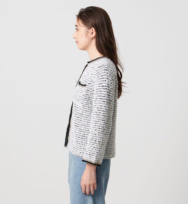 UNITED ARROWS「ツイードライク ニットカーディガン」|カーディガン|