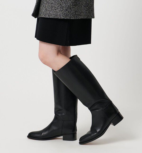UNITED ARROWS「バックジップ ロングブーツ」|ロングブーツ|