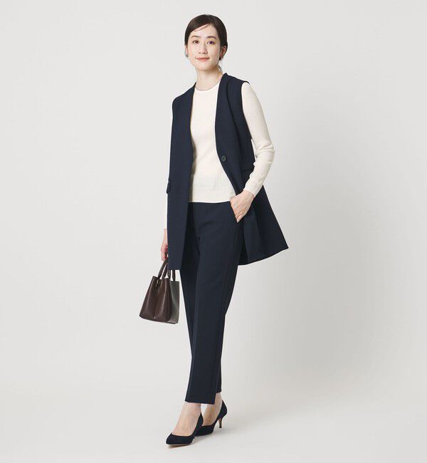 UNITED ARROWS「リブ クルーネック ニット」|ニット・セーター|