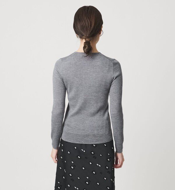 UNITED ARROWS「リブ クルーネック ニット」|ニット・セーター|