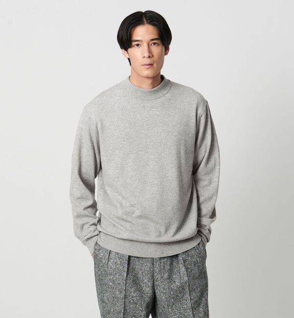 UNITED ARROWS「ウール カシミヤ シルク モックネック ニット」|ニット・セーター|