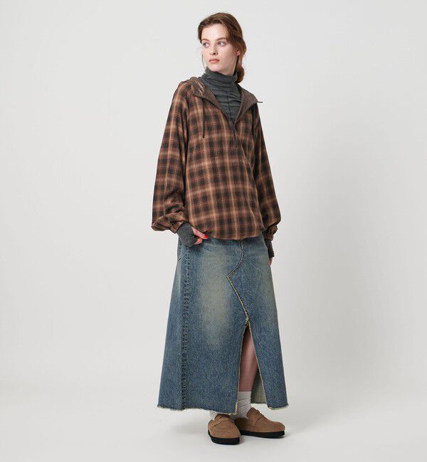 ASTRAET「＜ASTRAET＞チェック アノラックパーカー」|ブルゾン・スタジャン|