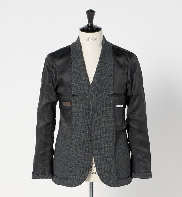 UNITED ARROWS「ハウンドトゥース ジャージ シングル2ボタン テーラードジャケット COMFORT EASY‐MODEL」|テーラードジャケット|