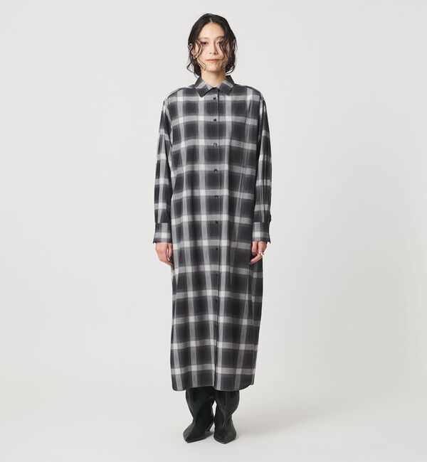 UNITED ARROWS「プリント シャツ ワンピース ‐ウォッシャブル‐」|ワンピース|