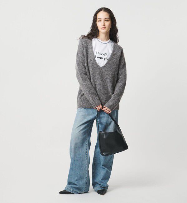 UNITED ARROWS「ディープ Vネック プルオーバー ニット」|ニット・セーター|