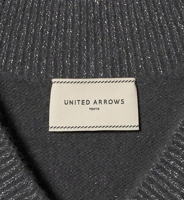 UNITED ARROWS「フォックス ウール ラメ Vネック ニット」|ニット・セーター|