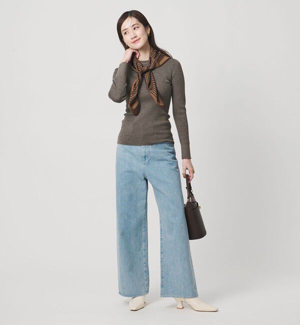 UNITED ARROWS「18G ウール リブ ニット」|ニット・セーター|