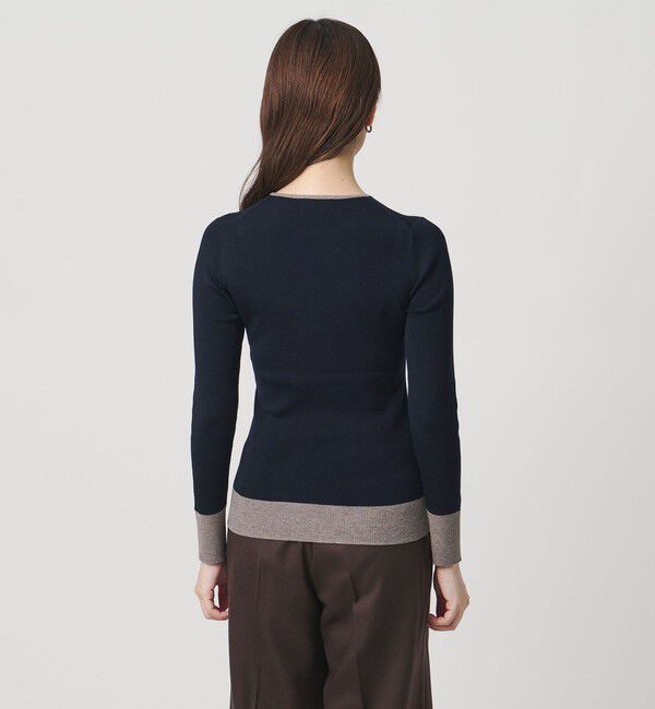 UNITED ARROWS「18G ウール リブ ニット」|ニット・セーター|