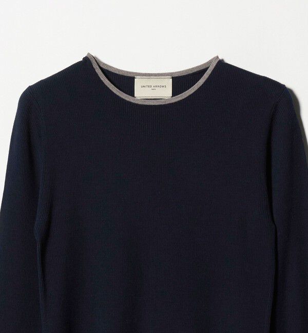 UNITED ARROWS「18G ウール リブ ニット」|ニット・セーター|