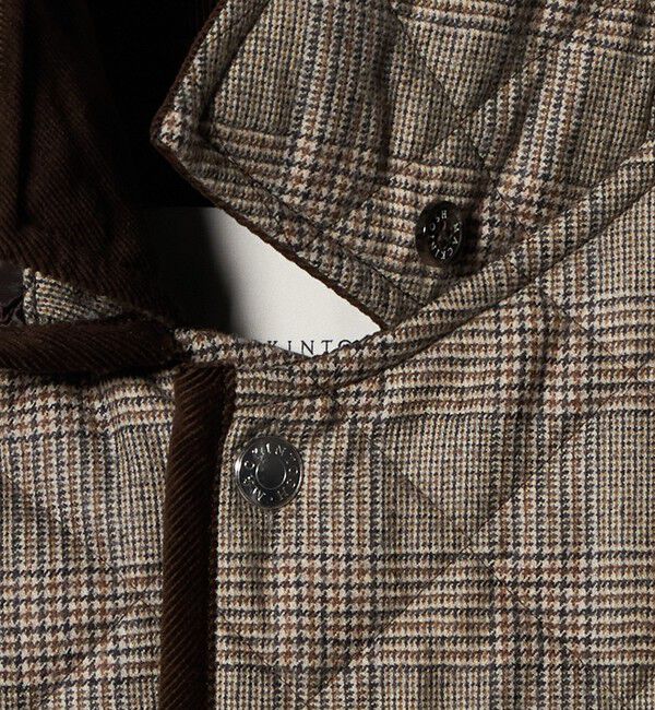 UNITED ARROWS「【別注】＜MACKINTOSH＞CROCKETFORD EX/キルティング チェック フーデッドコート」|その他|