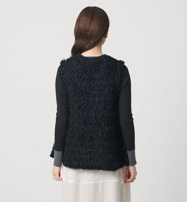 UNITED ARROWS「ミックスヤーン ペプラム ベスト」|ベスト・ジレ|