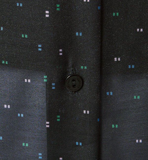 UNITED ARROWS「プリント バンドカラー シャツ」|シャツ・ブラウス|