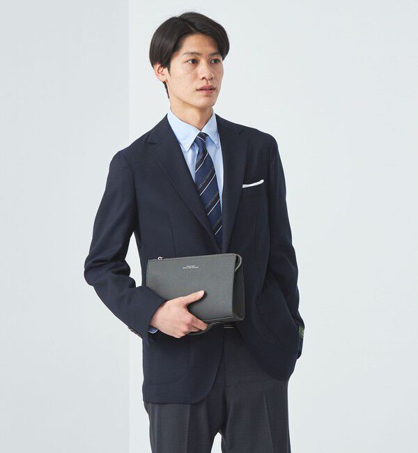 UNITED ARROWS green label relaxing「レザーライク サフィアーノ クラッチ バッグ」|クラッチバッグ|