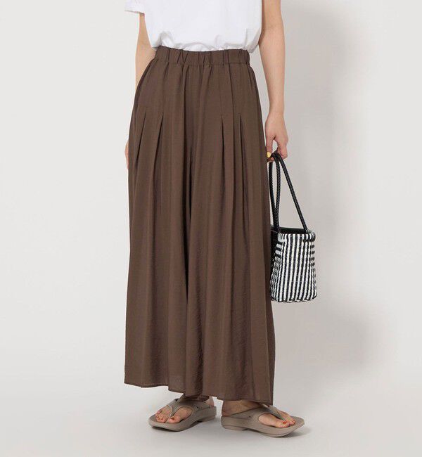 UNITED ARROWS green label relaxing「【WEB限定】＜at ease＞ キュロット パンツ」|キュロット|MD.BROWN