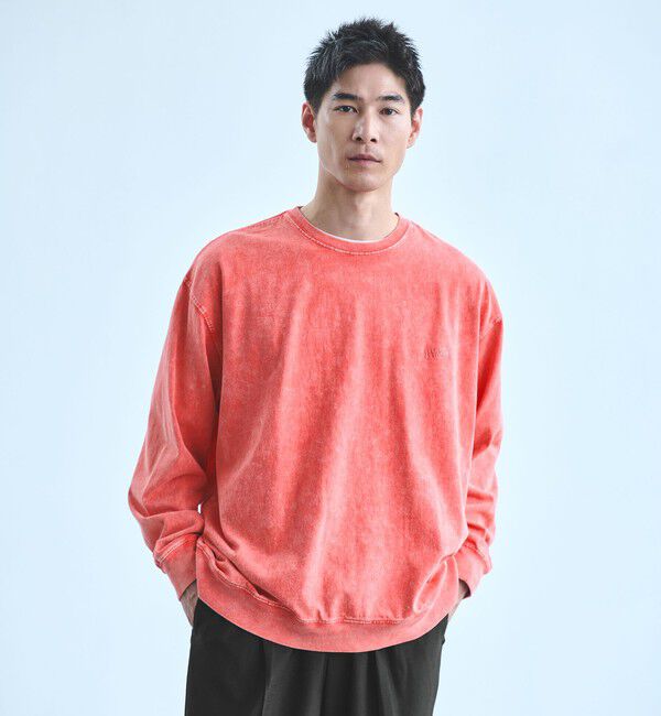 UNITED ARROWS green label relaxing「【別注】＜SCREEN STARS＞GLR フェード クルーネック ロングスリーブ Tシャツ」|Tシャツ・カットソー|RED