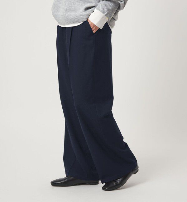 UNITED ARROWS green label relaxing「【WEB限定】＜at ease＞オルマイ ワイド パンツ マシンウォッシャブル ストレッチ 帯電防止」|その他|