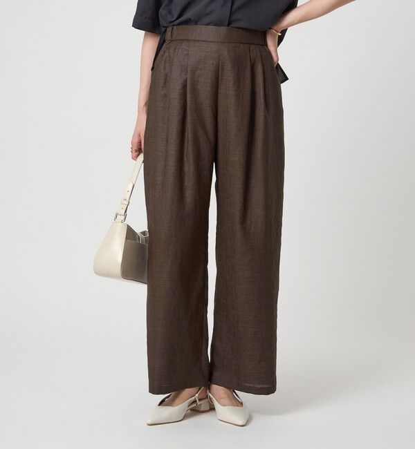 UNITED ARROWS green label relaxing「ライト エアリー パンツ」|その他|DK.BROWN