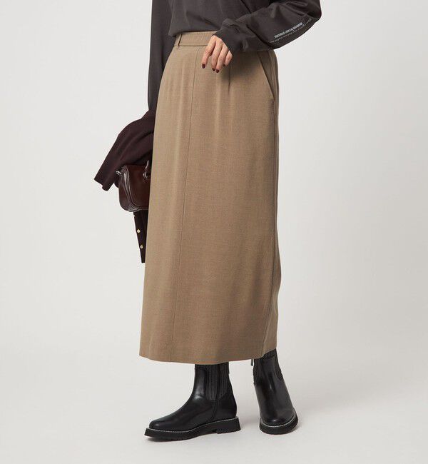 UNITED ARROWS green label relaxing「パウダリー ナロー スカート」|タイト|