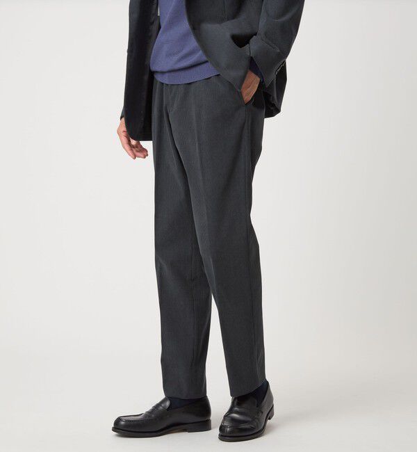 UNITED ARROWS green label relaxing「A+ コーデュロイ スタンダード イージー スラックス -ウォッシャブル・ストレッチ-」|スラックス|DK.GRAY