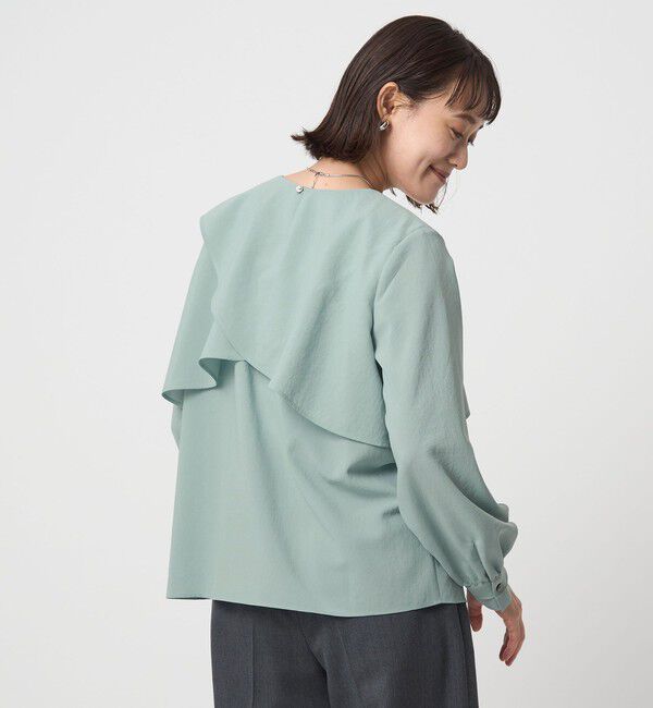 UNITED ARROWS green label relaxing「ケープ ロングスリーブ ブラウス」|シャツ・ブラウス|