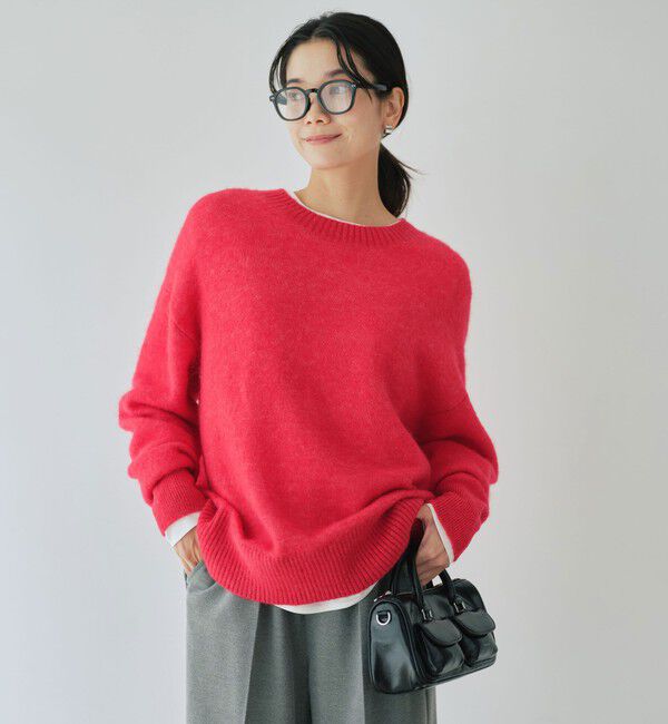 UNITED ARROWS green label relaxing「アルパカブレンド クルーネック プルオーバー ニット」|ニット・セーター|