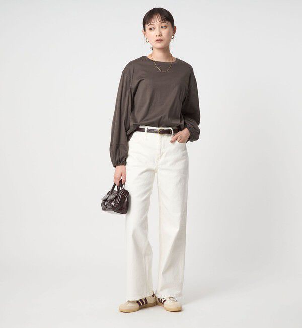 UNITED ARROWS green label relaxing「パフギャザー ロングスリーブ プルオーバー カットソー」|Tシャツ・カットソー|