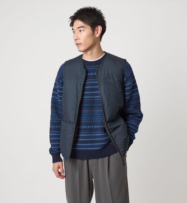 UNITED ARROWS green label relaxing「【別注】＜TAION＞ドライバーズ リバーシブル ダウン ベスト」|ダウン|NAVY