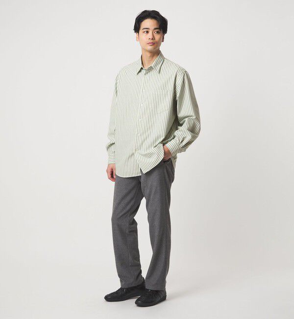 UNITED ARROWS green label relaxing「TRフラノ パターン ジャストルーズ レギュラーカラー シャツ」|シャツ・ブラウス|