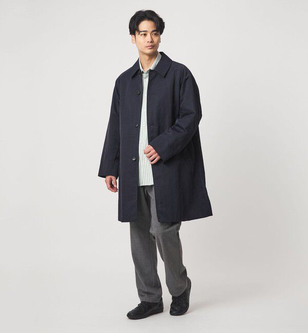 UNITED ARROWS green label relaxing「ナイロン ツイル ステンカラーコート -撥水-」|ステンカラーコート|