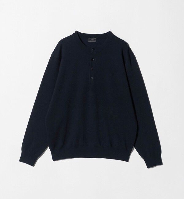 UNITED ARROWS green label relaxing「ダブルフェイス ヘンリーネック ニット」|ニット・セーター|