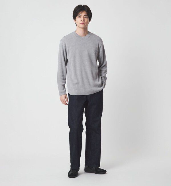 UNITED ARROWS green label relaxing「ウォッシャブル ウール ソウバリ クルーネック ニット」|ニット・セーター|