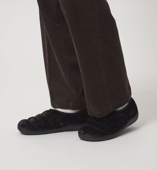 UNITED ARROWS green label relaxing「＜SUBU＞DOTS VAMP VELVET BLACK サンダル」|サンダル|BLACK