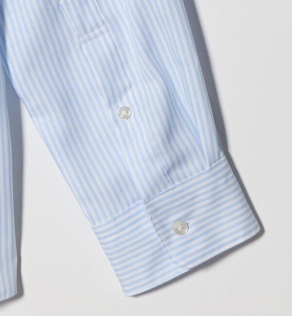 UNITED ARROWS green label relaxing「エブリット コットンオックス ストライプ スナップ ボタンダウン シャツ -イージーアイロン-」|シャツ・ブラウス|