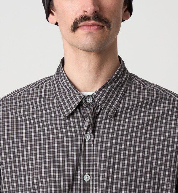 STEVEN ALAN「＜Steven Alan＞ スモーキー チェック リバースシーム シャツ LOOSE」|シャツ・ブラウス|