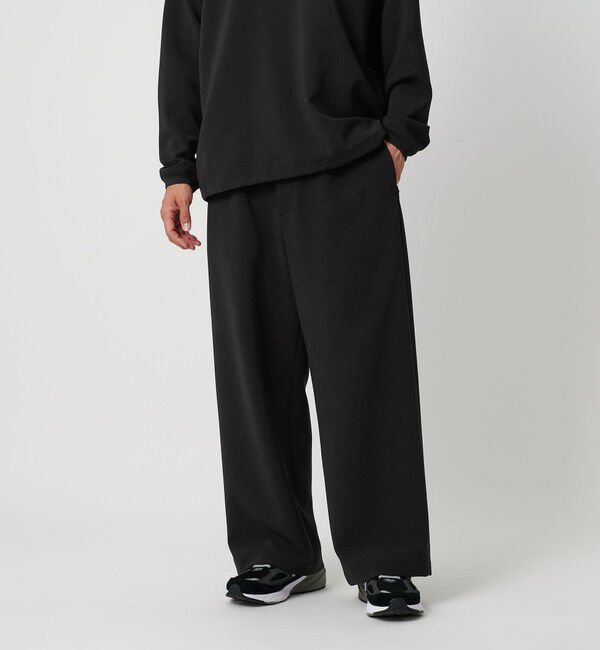 BEAUTY&YOUTH UNITED ARROWS「DUAL PACK 2.0 ワイド オフィサーパンツ -セットアップ対応 ウォッシャブル マルチ機能-」|チノ|