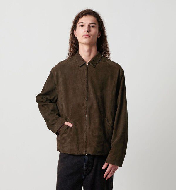 MONKEY TIME「スエード クロップド ジップ ジャケット」|その他|