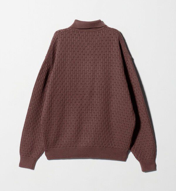 BEAUTY&YOUTH UNITED ARROWS「オブリック パターン ポロジャケット」|カーディガン|