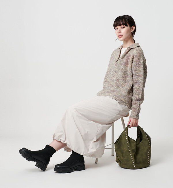 BEAUTY&YOUTH UNITED ARROWS「スタッズ ワンハンドル ショルダーバッグ」|ショルダー・メッセンジャー|